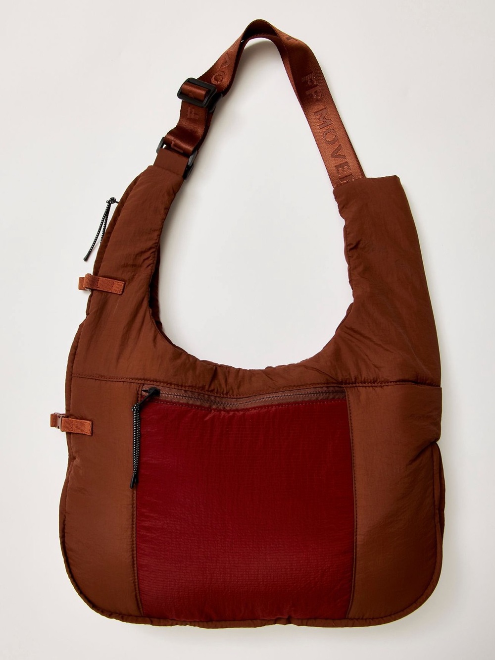 FP Movement by Free People Convertible Vest Tote Bag in Cherry Chocolate